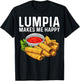 Funny Lumpia Gift Women Pinoy Filipino Food Lovers T-Shirt - T-Shirt | Black