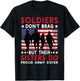 Soldiers Don't Brag but Their Sisters Do Sibling US Flag T-Shirt - T-Shirt | Black
