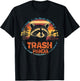 Raccoon Trash Panda - Retro 70s 80s Graphic Vintage Funny T-Shirt - T-Shirt | Black