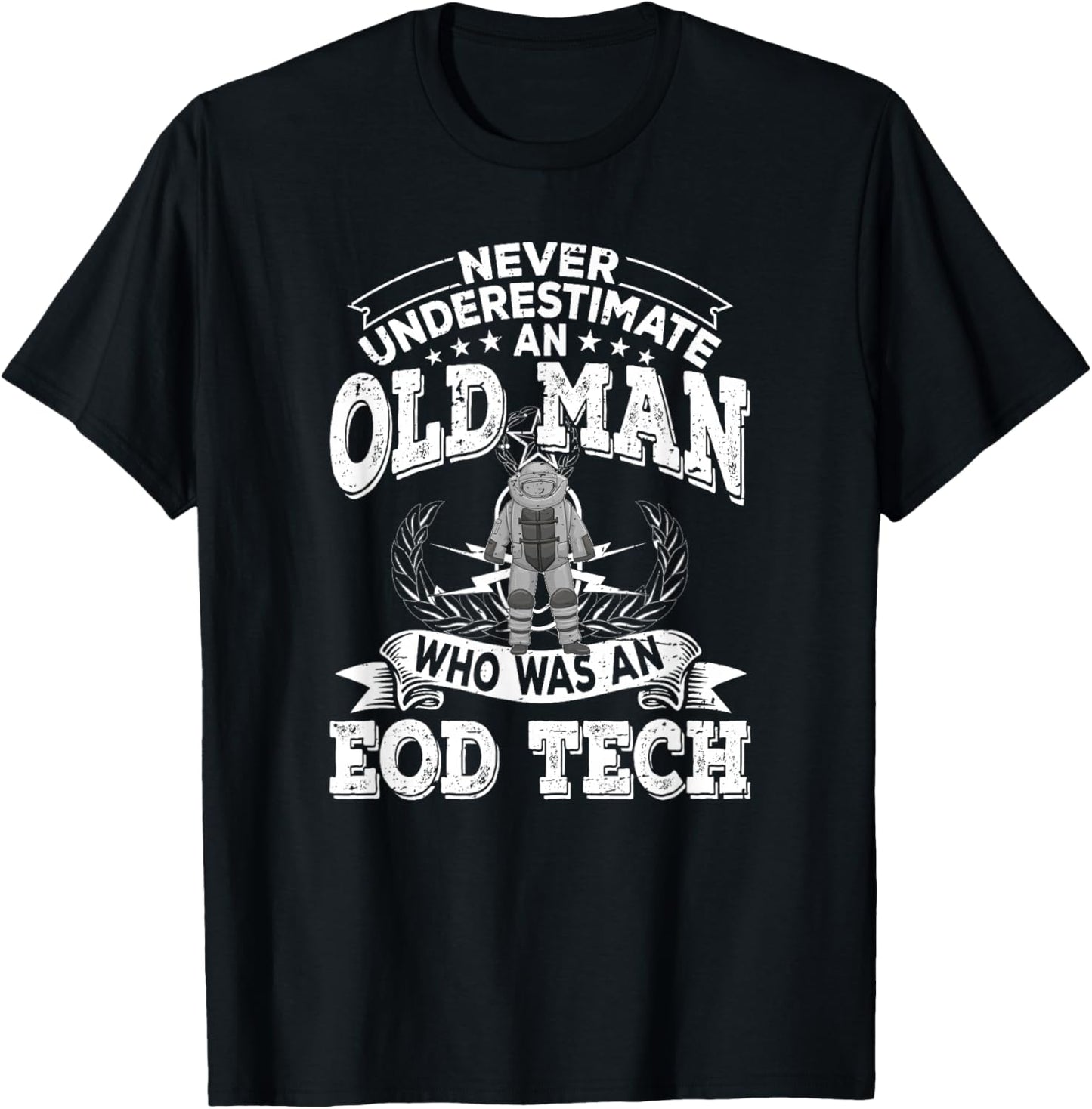 Funny Bomb Disposal Expert Retired EOD Tech T-Shirt - T-Shirt | Black