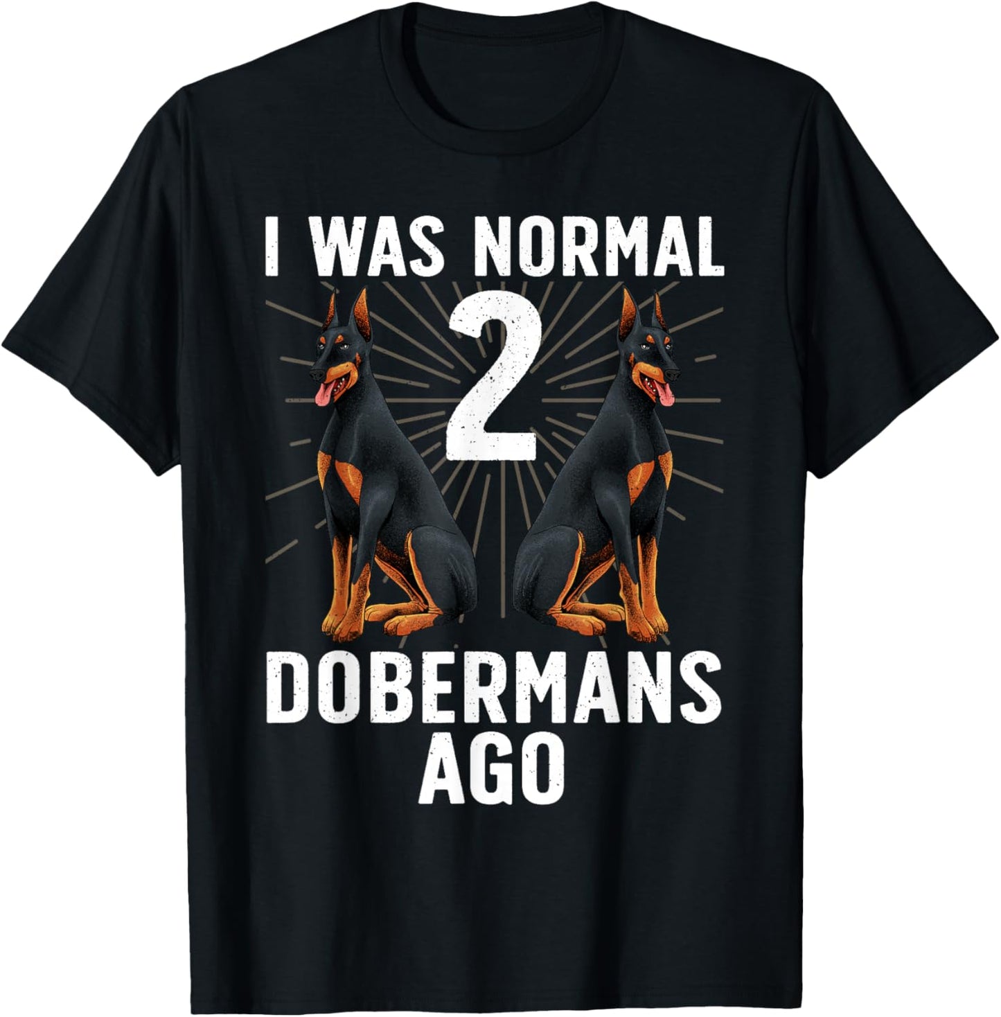 Funny Doberman Design Women Doberman Pinscher Lover T-Shirt - T-Shirt | Black