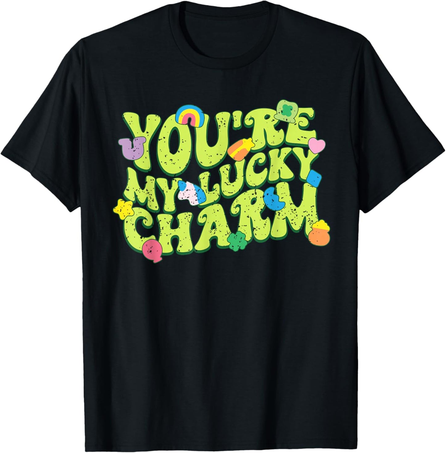 You're My Lucky Charm Happy St. Patrick's Day Marshmallows T-Shirt - T-Shirt | Black