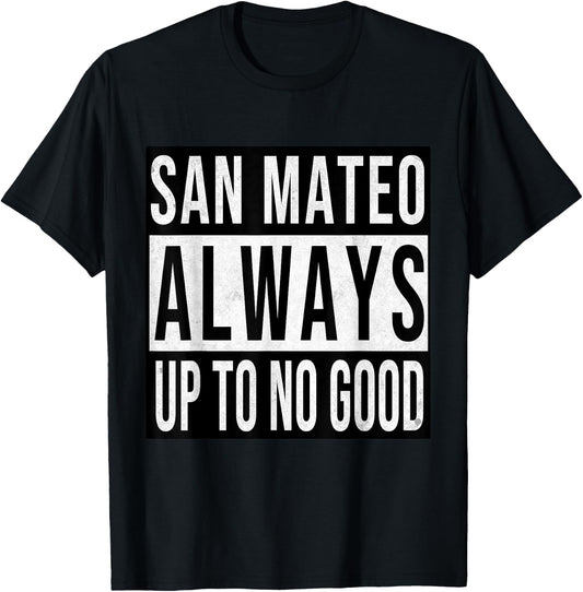 San Mateo Funny California Souvenir Vintage T-Shirt - T-Shirt | Black
