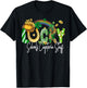 Lucky Schools Cafeteria Staff St Patricks Day Shamrock T-Shirt - T-Shirt | Black