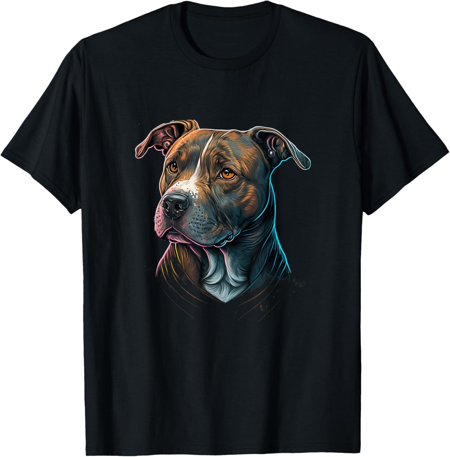 Amstaff Hundemama American Staffordshire Terrier T-Shirt - T-Shirt | Black
