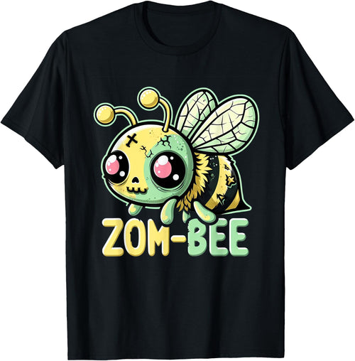 Zom-Bee Adorably Creepy Zombie Bee Cartoon Halloween