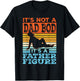 Funny Dad Gift Its Not A Dad Bod Its A Father Figure Graphic T-Shirt - T-Shirt | Black