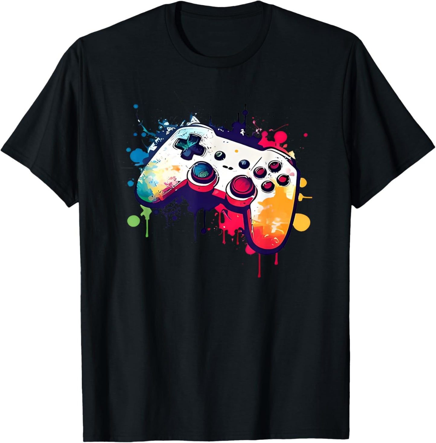 Control All The Things Video Game Controller Gamer Boys Men T-Shirt - T-Shirt | Black