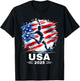 American Flag Soccer Apparel Soccer 2025 T-Shirt - T-Shirt | Black