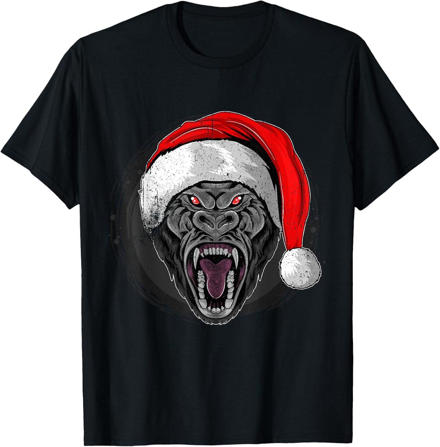 Christmas Gorilla Costume, Funny Gorilla Christmas Pjs T-Shirt - T-Shirt | Black