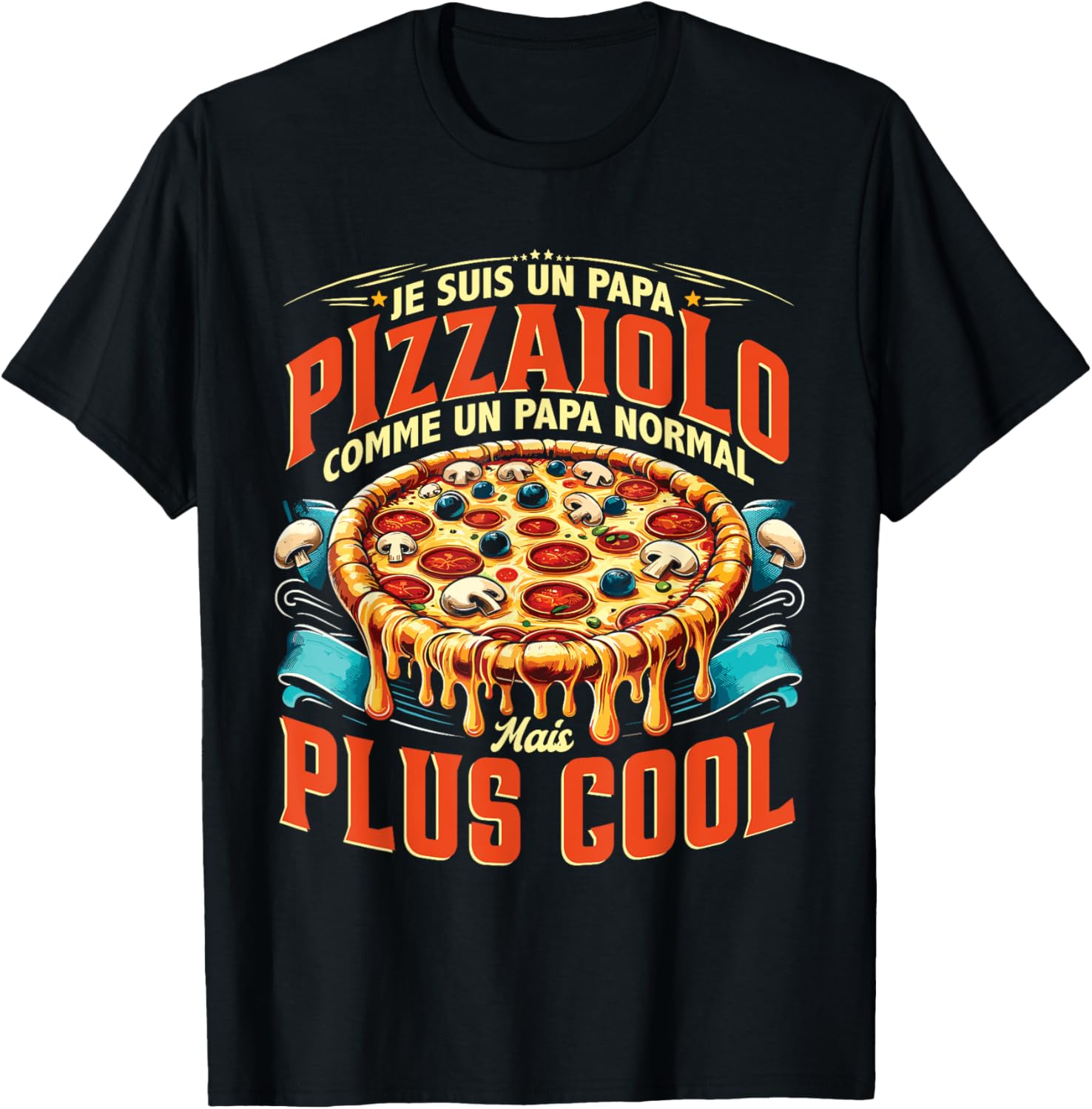 Pizzamaker Pizzeria Pizza Maker Italian Pastry Chef , Black, S T-Shirt - T-Shirt | Black
