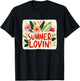 Summer Lovin Flowers for Vacation and Plants Lovers T-Shirt - T-Shirt | Black