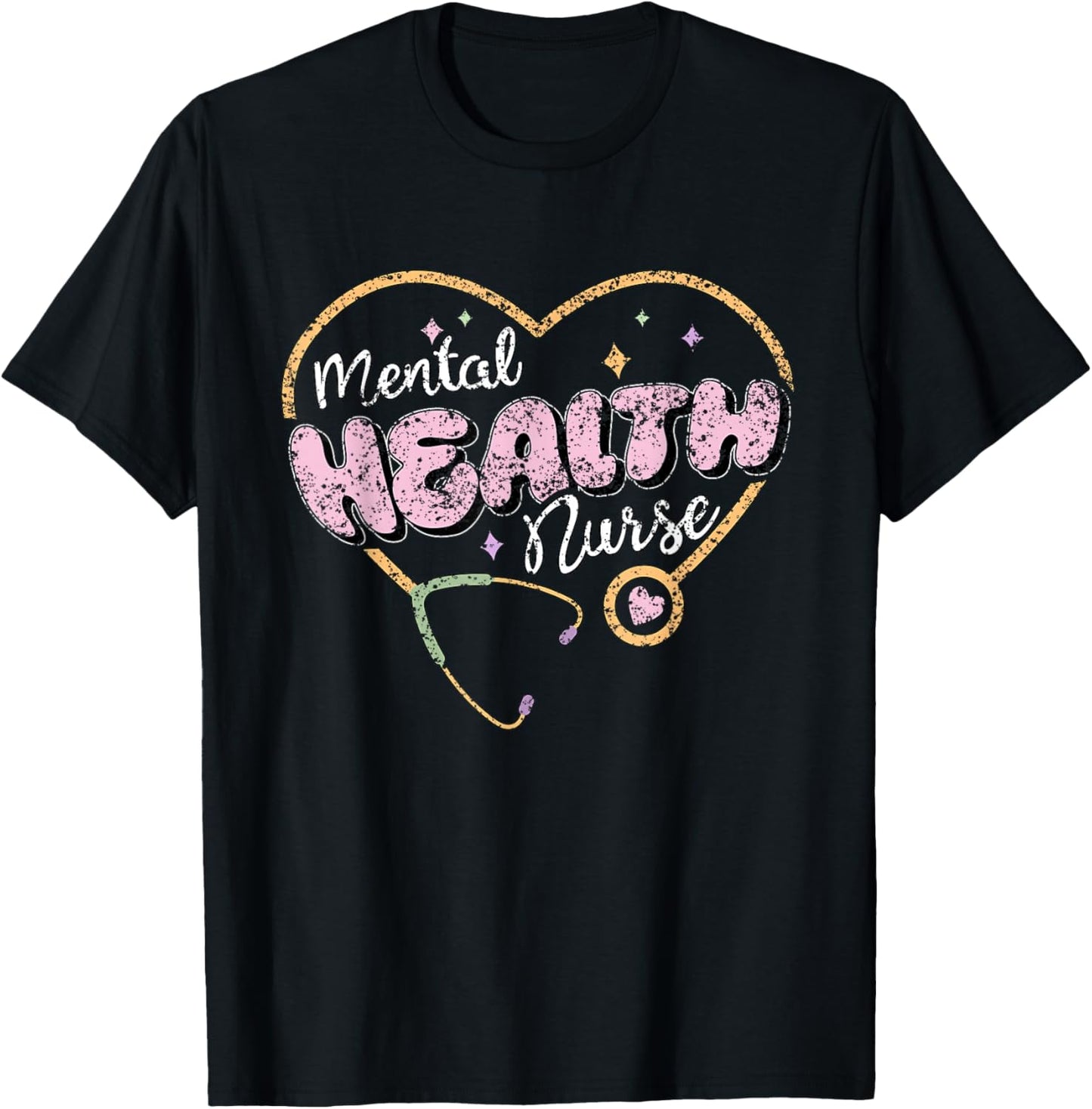 Mental Health Nurse Nursing Psychiatry Psychiatric Nurse T-Shirt - T-Shirt | Black