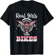 Motorcycle Biker - Real Girls ride Bikes Woman T-Shirt - T-Shirt | Black
