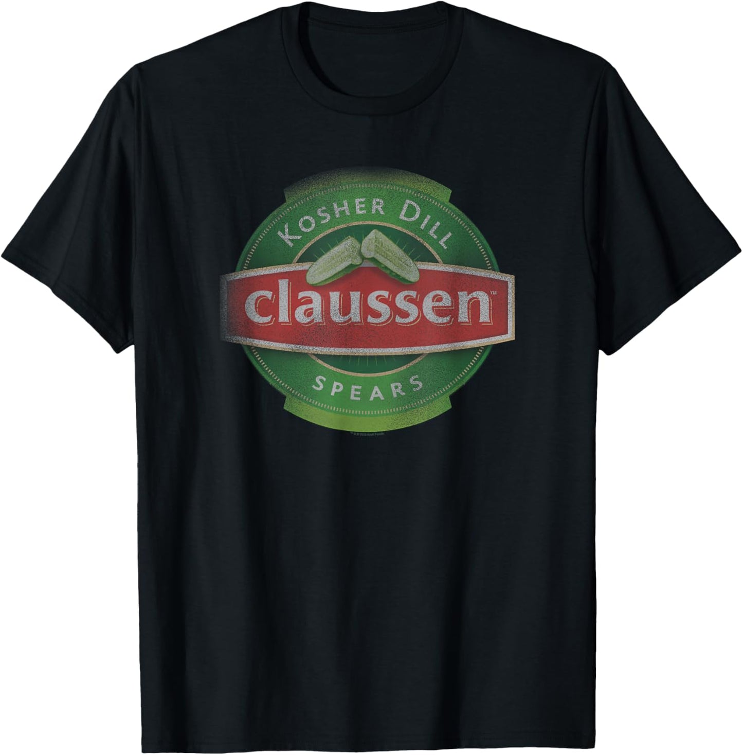 Claussen Kosher Dill Spears Logo T-Shirt - T-Shirt | Black