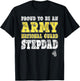 Proud To Be An Army National Guard Stepdad Military Step-Dad T-Shirt - T-Shirt | Black