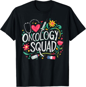 Oncology Squad Oncology Nurse Squad Oncology Crew T-Shirt - T-Shirt | Black