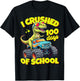 I Crushed 100 Days Of School For Boys 100th Day Of School T-Shirt - T-Shirt | Black
