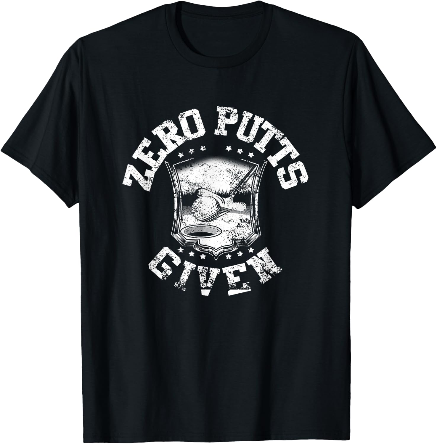 Zero putts given funny golf T-Shirt - T-Shirt | Black