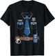 Police Costume Police Officer Cop Uniform Halloween T-Shirt - T-Shirt | Black