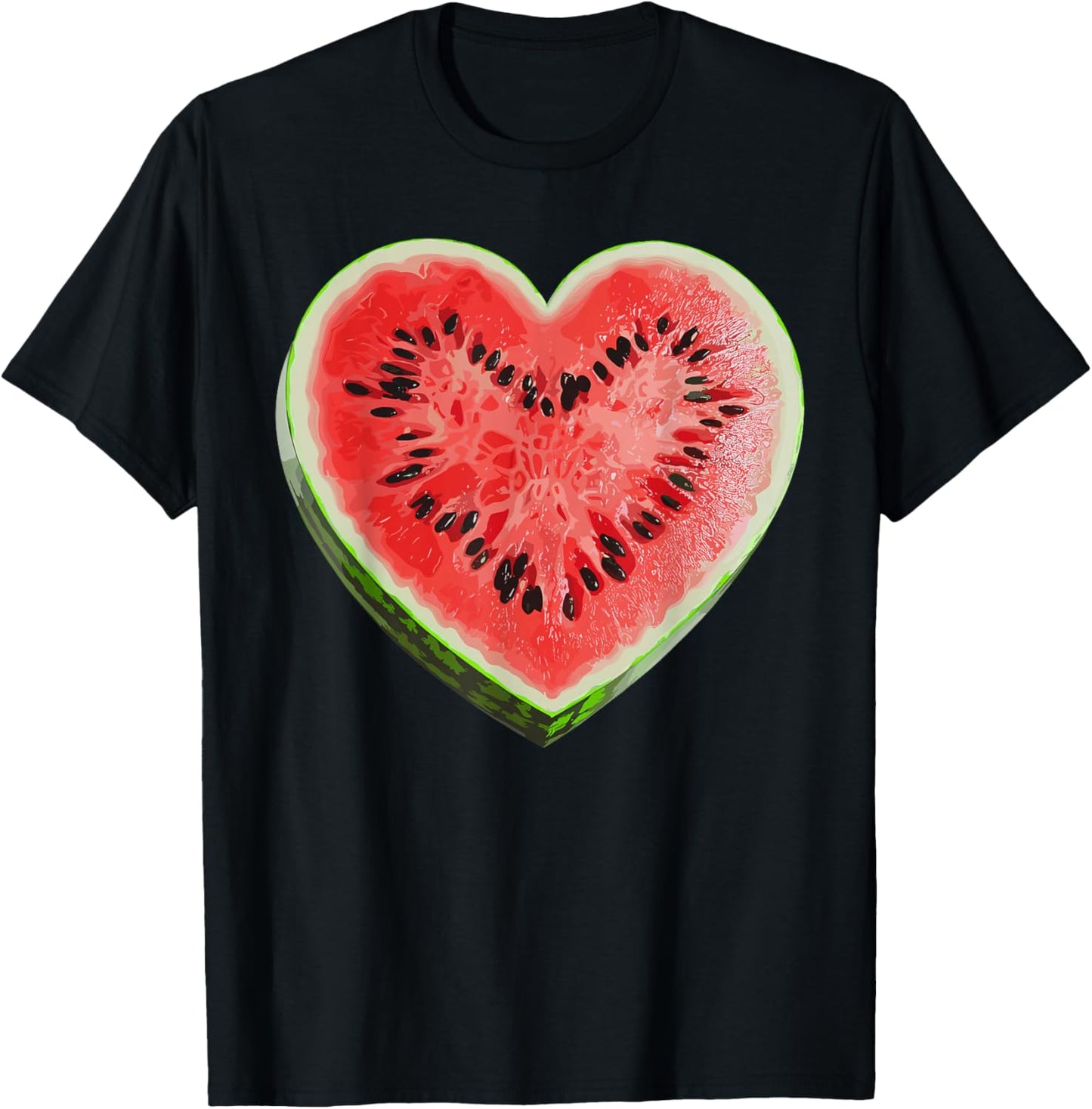 Cool Watermelon Graphic Women Fruit Watermelon Lover T-Shirt - T-Shirt | Black