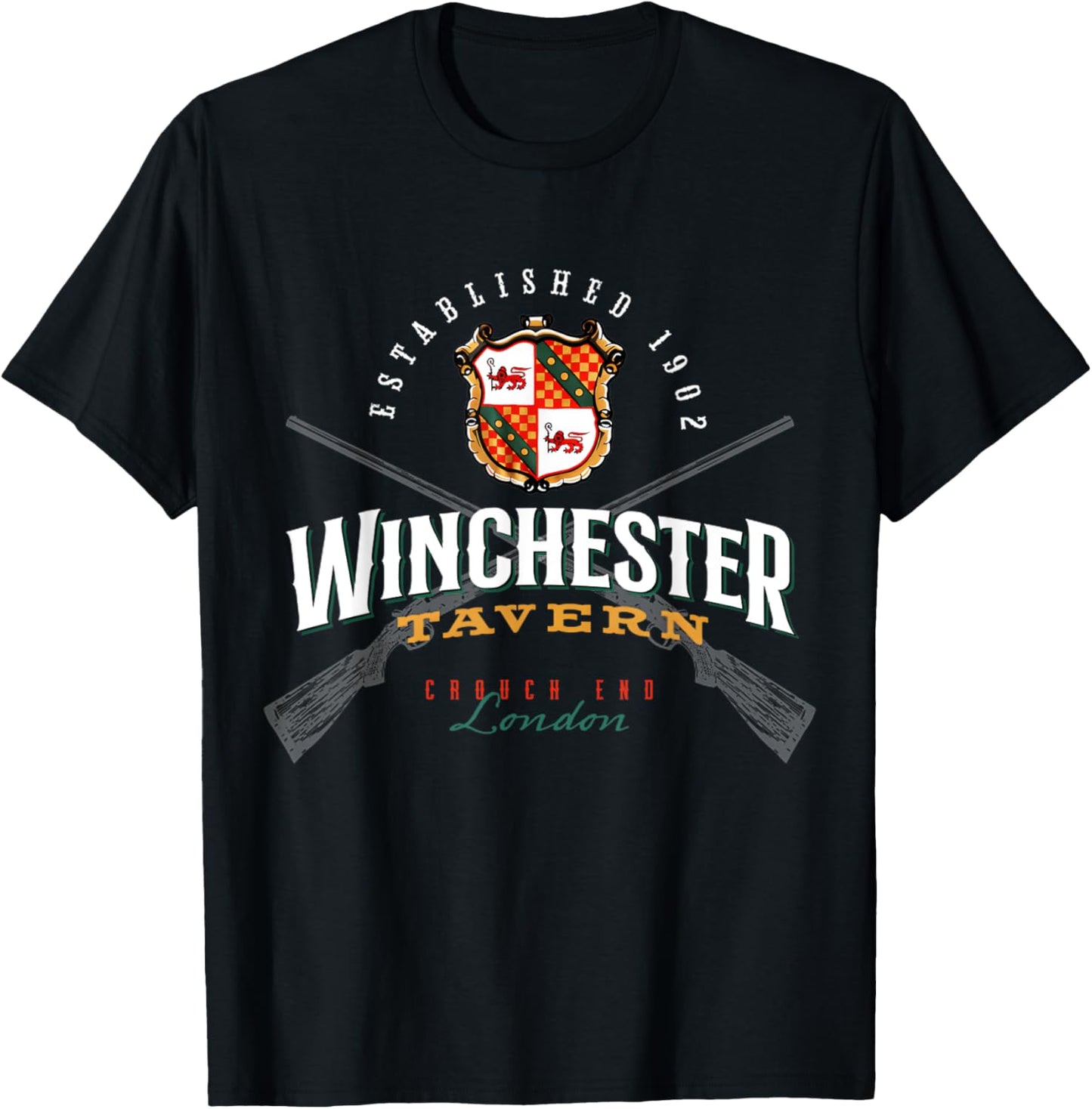 Shaun Of Tavern Zombie Movie The Dead Winchester T-Shirt - T-Shirt | Black