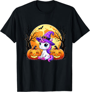 Cute Unicorn Halloween T-Shirt - T-Shirt | Black