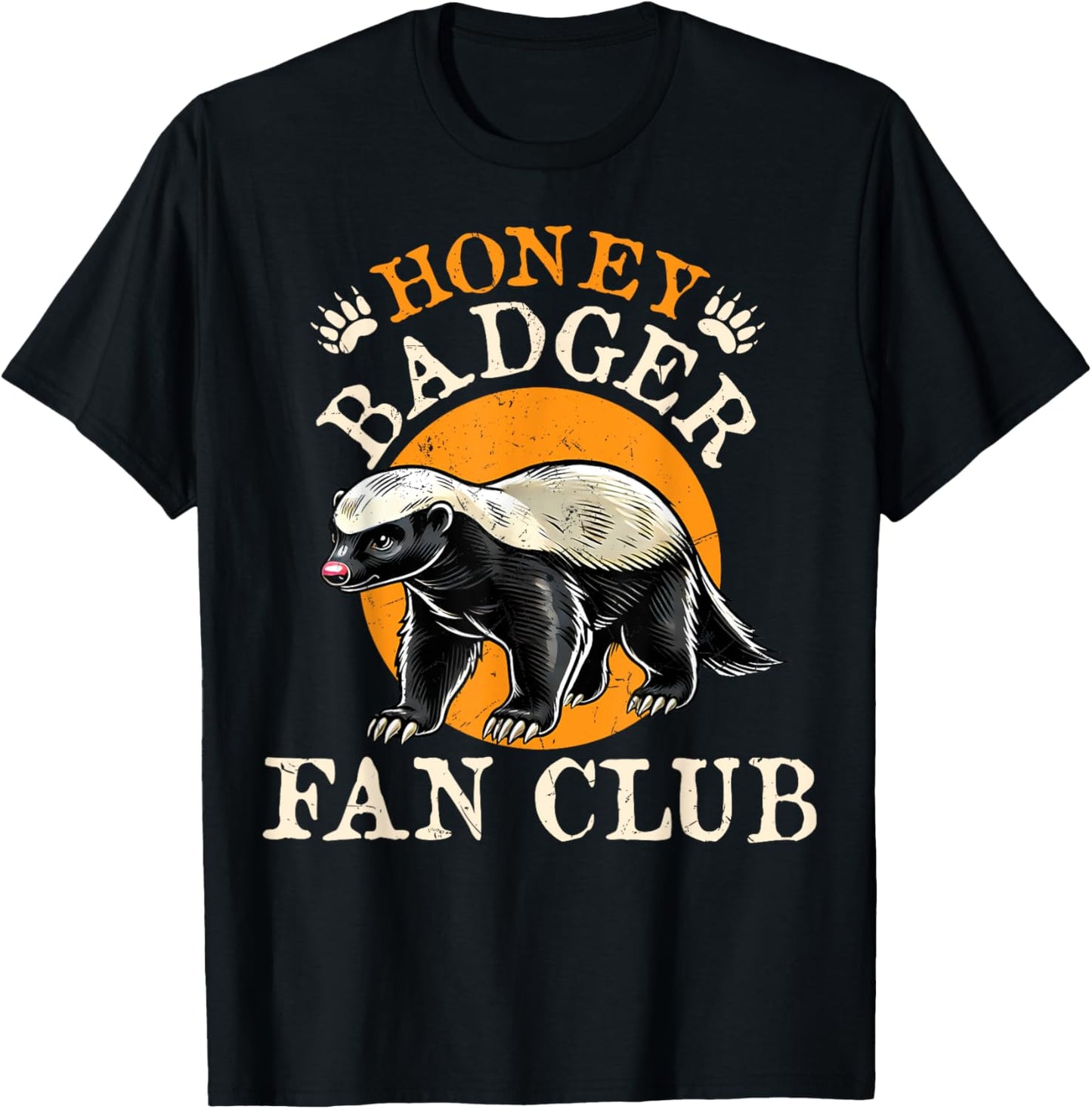 Honey Badger Fan Club - Men Women Honey Badger Lover T-Shirt - T-Shirt | Black