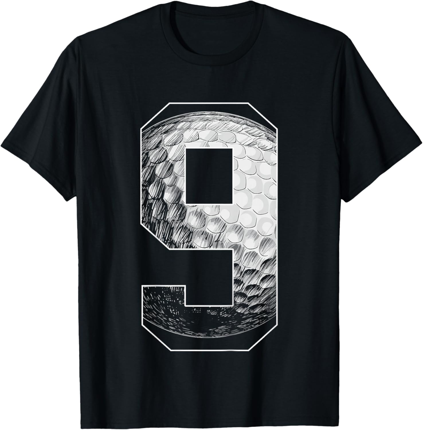 Kids 9th Birthday Boy Golf Player Golf 9 Years Old T-Shirt - T-Shirt | Black