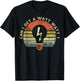 Funny Electrician Gifts Can I Get A Watt Watt Retro Vintage T-Shirt - T-Shirt | Black