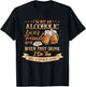 I'm Not An Alcoholic But My Friends Are So When They Drink T-Shirt - T-Shirt | Black
