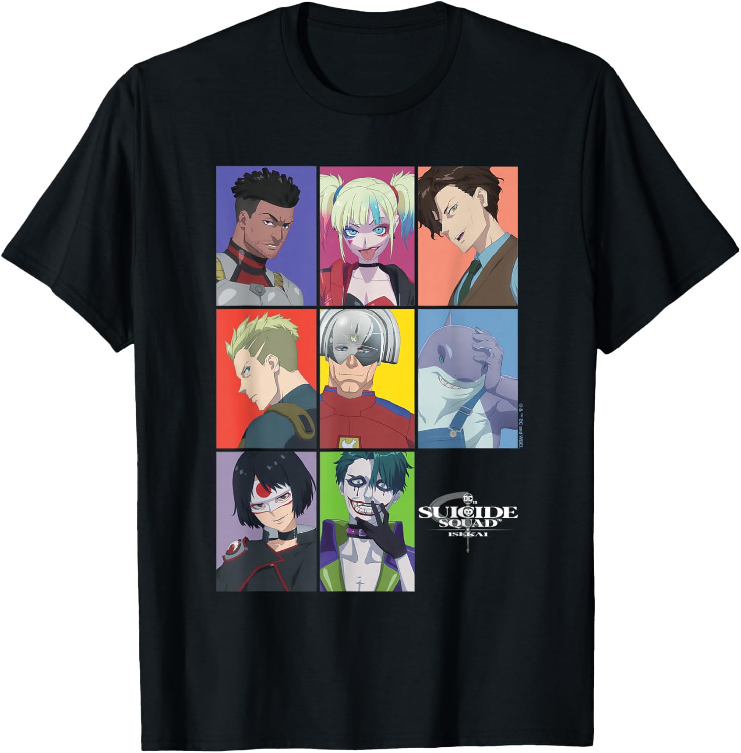 Suicide Squad Isekai Portraits T-Shirt - T-Shirt | Black