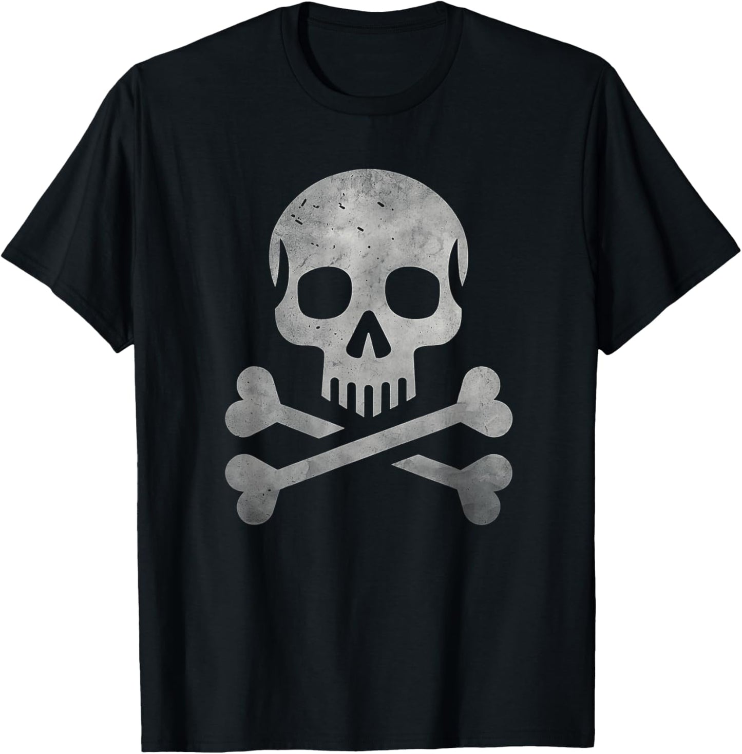 Jolly Roger Pirate Skull And Crossbones Flag Halloween T-Shirt - T-Shirt | Black