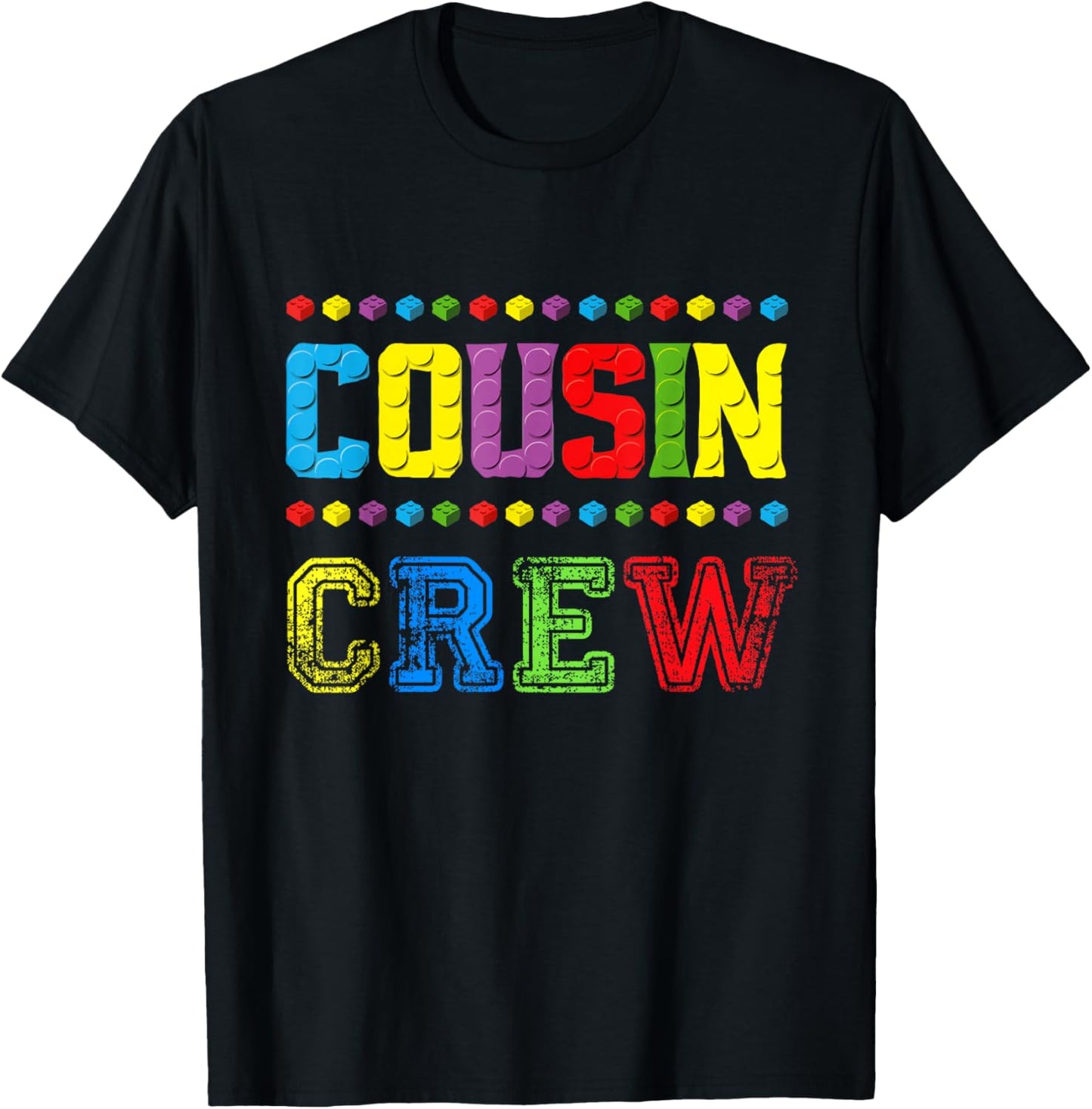 Cousin Crew Building Blocks Master Builder Brick Toy Squad T-Shirt - T-Shirt | Black