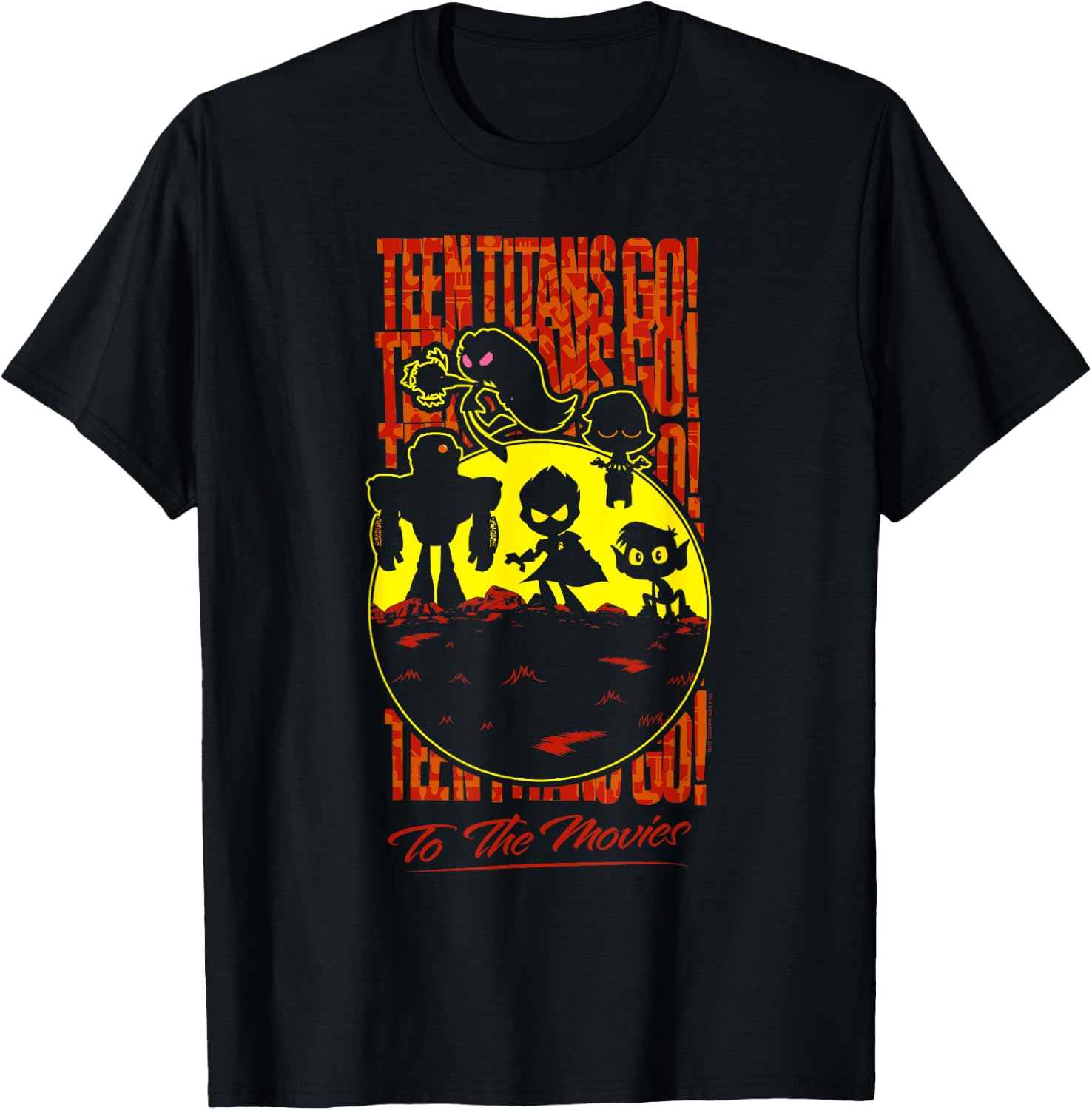 Teen Titans Go Titans Silhouette T-Shirt - T-Shirt | Black
