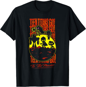 Teen Titans Go Titans Silhouette T-Shirt - T-Shirt | Black
