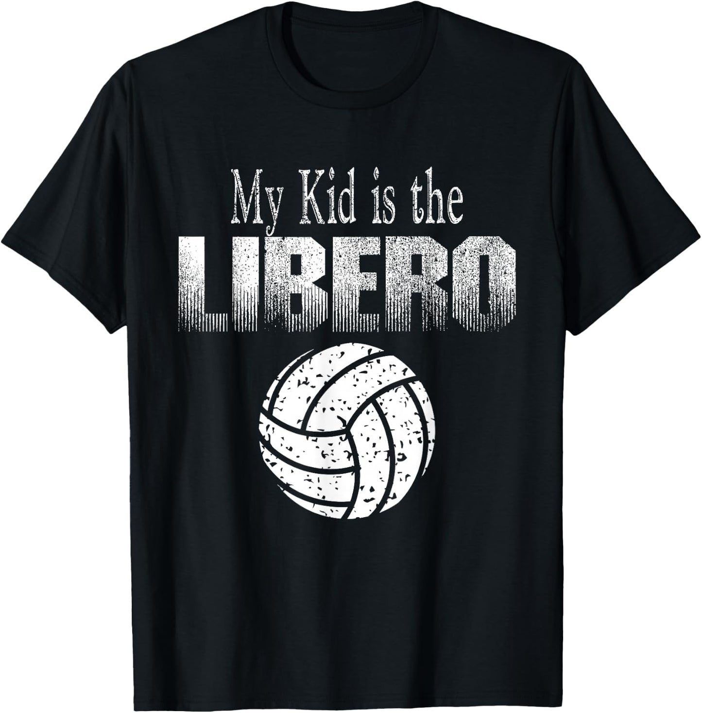 Volleyball Libero Mom or Dad T-Shirt - T-Shirt | Black