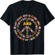 Pretty Peace Sign With Flowers Hippie T-Shirt - T-Shirt | Black