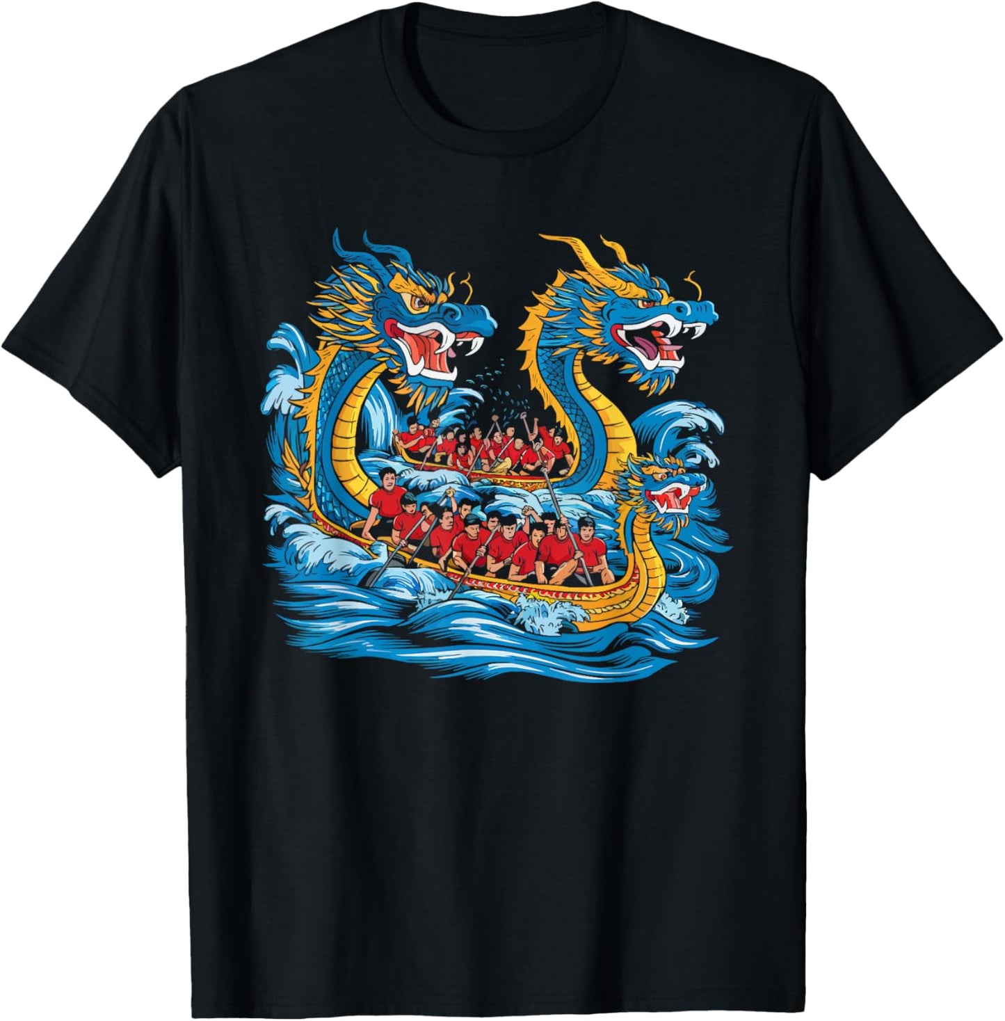 Dragon Boat Racing Paddler Dragonboating Dragonboat T-Shirt - T-Shirt | Black