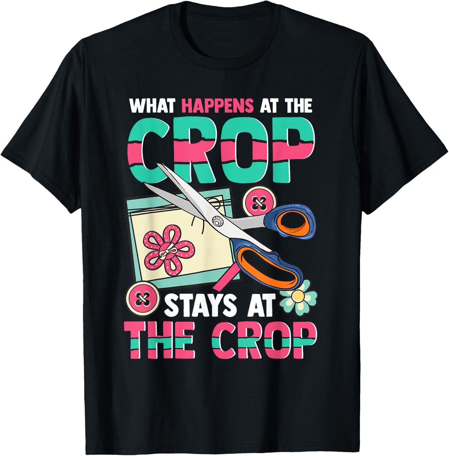 Scrapbook Crop Retreat Hand Crafting Scrapbooking Hobby Small T-Shirt - T-Shirt | Black