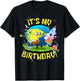 Spongebob It's My 4th Birthday Cake 4 Years Old Spongebob T-Shirt - T-Shirt | Black