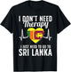 Sri Lanka Flag I Vacation Sri Lanka T-Shirt - T-Shirt | Black