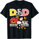 Dad Birthday Boy Farm Animal Farming Farmer Family B-Day T-Shirt - T-Shirt | Black