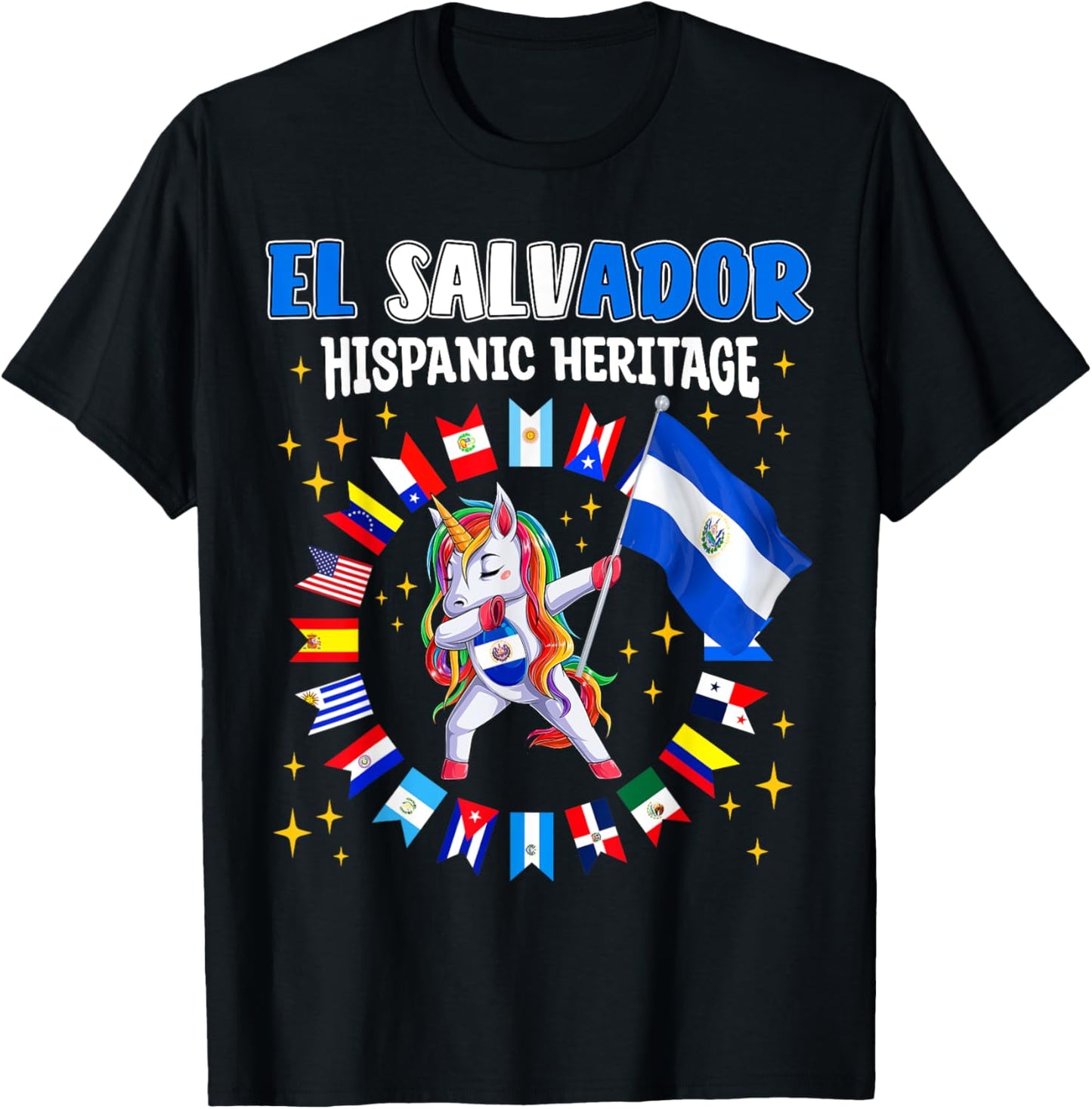 Hispanic Heritage Month El Salvador kids boys girls toddler T-Shirt - T-Shirt | Black