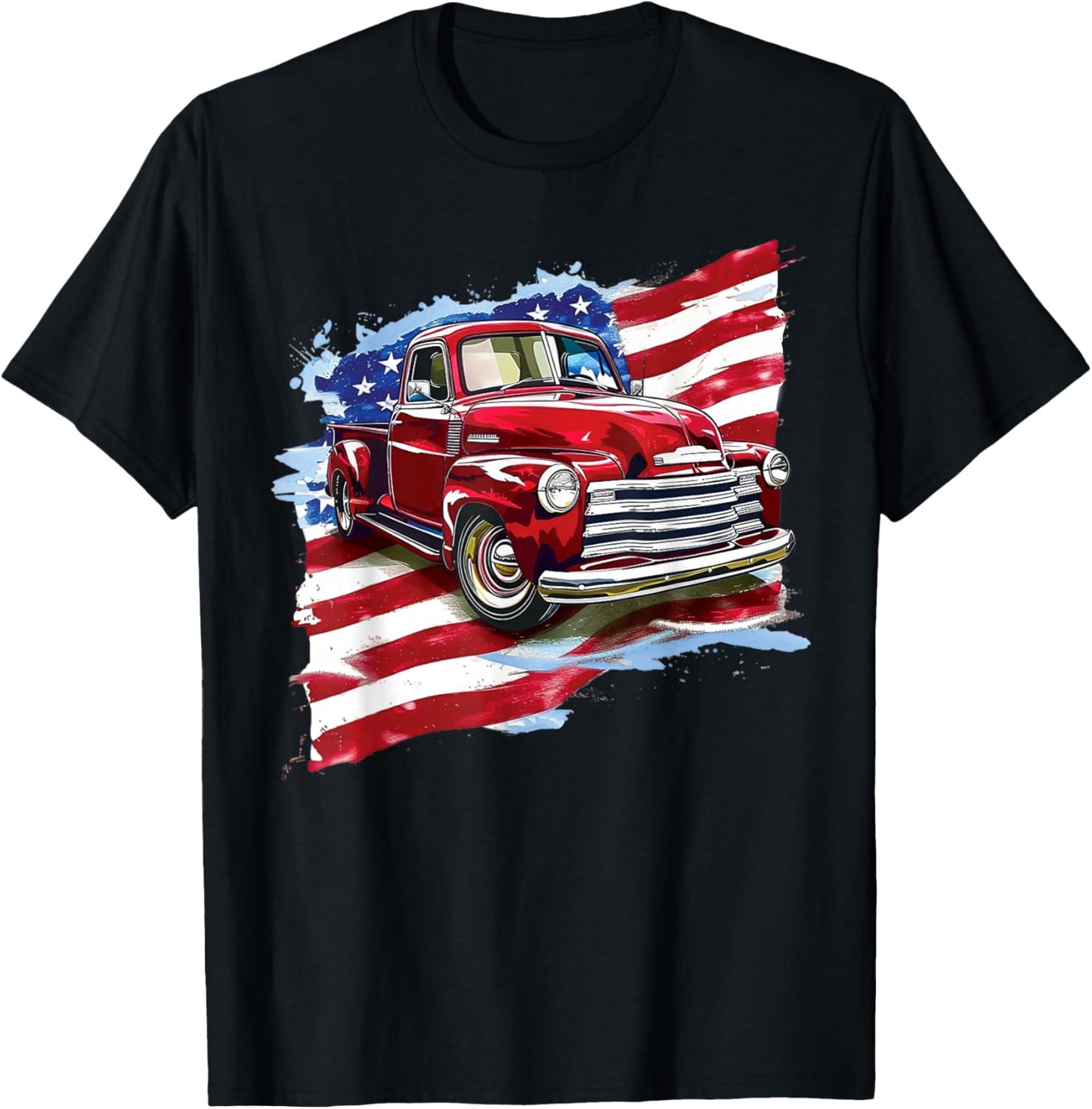Vintage Pick Up Truck T-Shirt - T-Shirt | Black