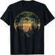 Trees Wildlife Nature Vintage Retro Forest Man Woman Girl T-Shirt - T-Shirt | Black