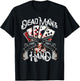Dead Man's Hand, Aces & Eights Poker Player T-Shirt - T-Shirt | Black