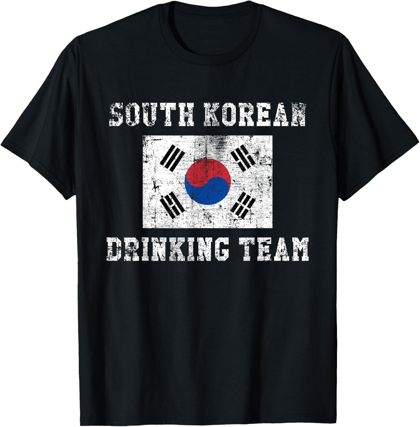 South Korean Drinking Team Funny National Pride Gift T-Shirt - T-Shirt | Black