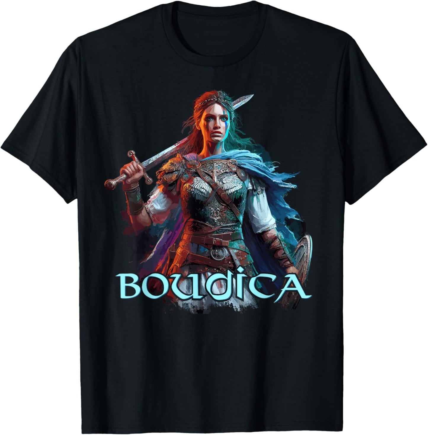 Boudica Boudicca Queen British England Roman Empire History T-Shirt - T-Shirt | Black