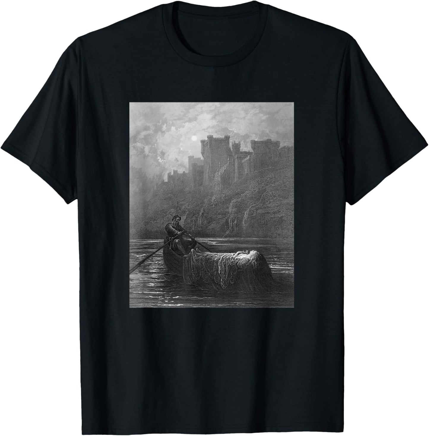 Gustave Doré - Alfred Lord Tennysons Elaine 2 - For Artists T-Shirt - T-Shirt | Black